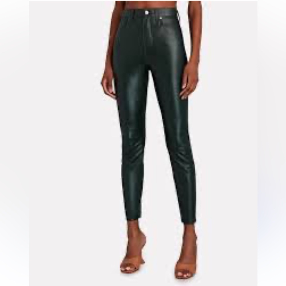 VERONICA BEARD MAERA VEGAN LEATHER SKINNY PANTS